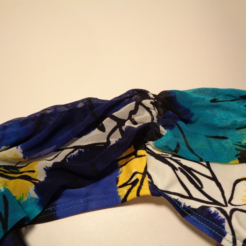 Be Creative Size 14 BANDED HIPSTER Blue New Bikini - Picture 7 of 14